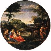 CARRACCI, Annibale, Rest on Flight into Egypt ff